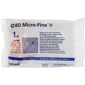 BD Micro-Fine Insulin Syringes 10 x 1ml