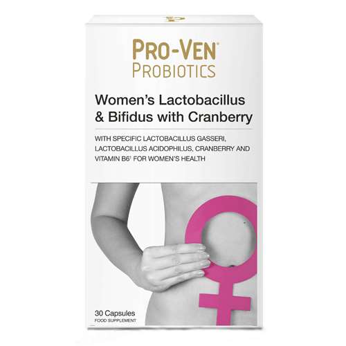 ProVen Probiotics Womens Lactobacillus & Biffidus With Cranberry - 30 Capsules