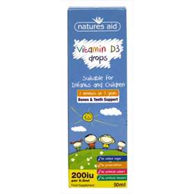 Natures Aid Vitamin D3 Drops 3 Months to 5 Years - 50ml