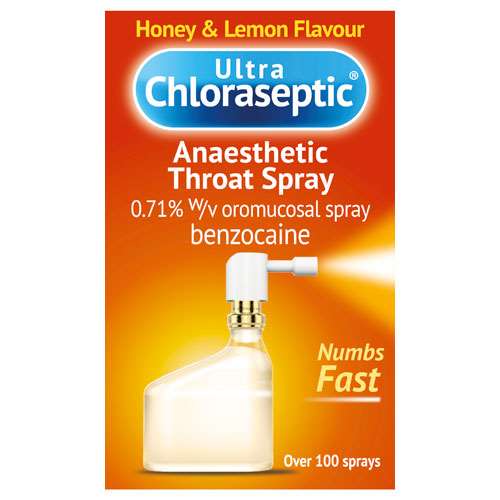 Ultra Chloraseptic Anaesthetic Throat Spray Honey & Lemon 15ml