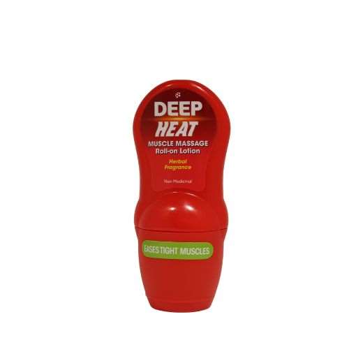 Deep Heat Muscle Massage Roll-on Lotion Herbal Fragrance 50ml