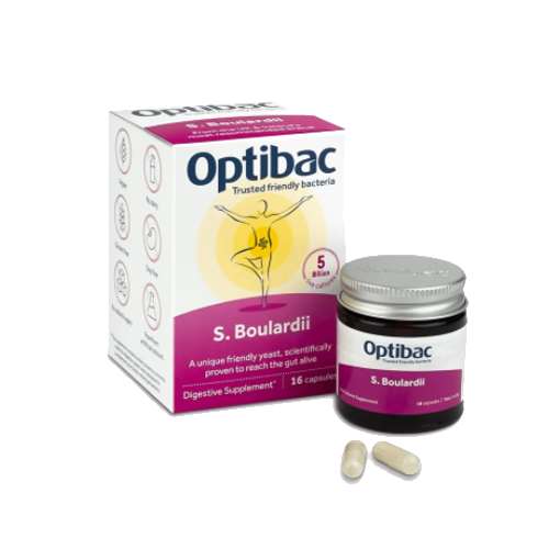 OptiBac Probiotics Saccharomyces Boulardii - 40 Capsules