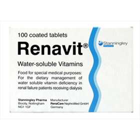 Renavit Water-Soluble Vitamins - 100 Coated Tablets
