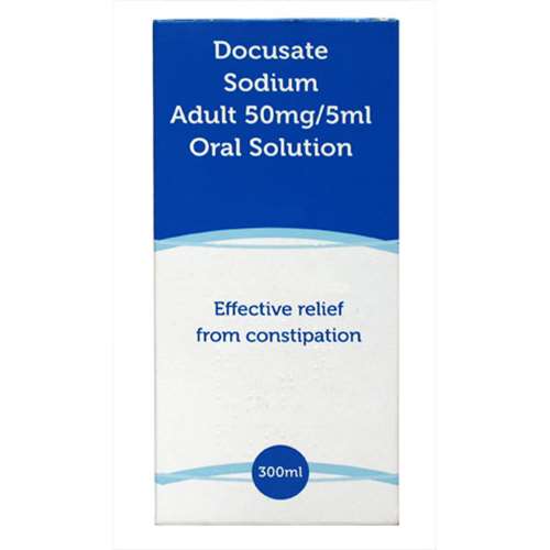 Docusate Sodium Adult-50mg/5ml Oral Solution 300ml