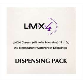 Ferndale Pharmaceuticals LMX4 Dispensing Pack - 12 x 5g Plus 24 Dressings