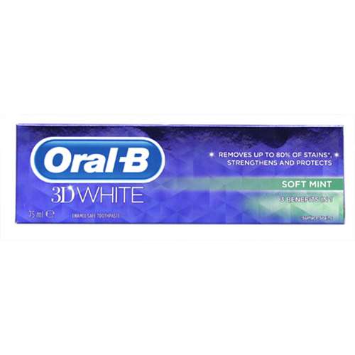 Oral-B 3D White Toothpaste Soft Mint 75ml