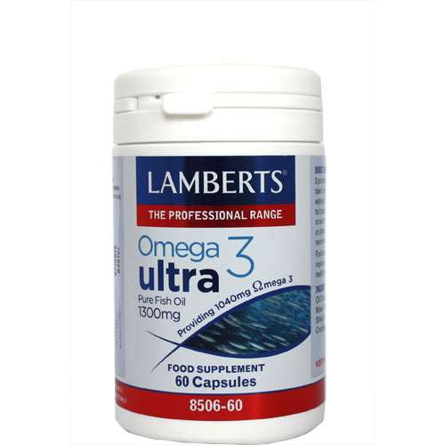 Lamberts Omega 3 Ultra Pure Fish Oil 1300mg - 60 Capsules