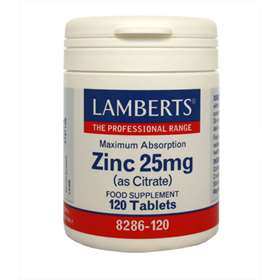 Lamberts Zinc (as citrate) 25mg - 120 Tablets