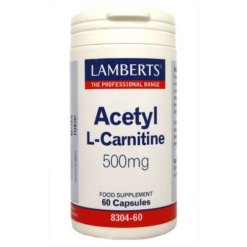 Lamberts Acetyl L-Carnitine 500mg - 60 Capsules