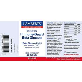 Lamberts Immune-Guard Beta Glucans One-A-Day 60 Tablets