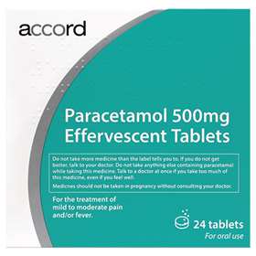 Paracetamol Effervescent 500mg Tablets (24)