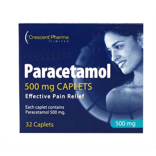 Paracetamol 500mg caplets 32 (crescent/zentiva)