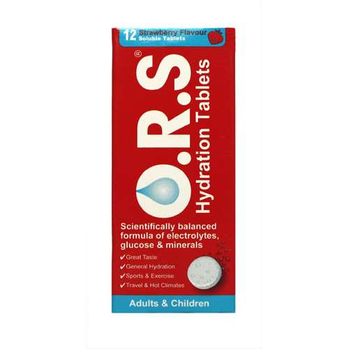 O.R.S Hydration Tablets Strawberry 12