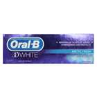 Oral B 3D White Arctic Fresh Enamel Safe Toothpaste 75ml