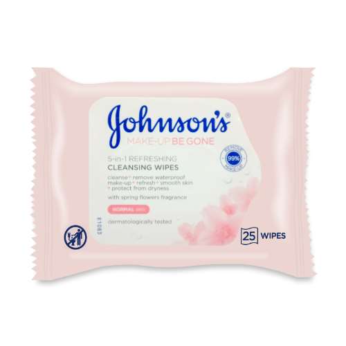 Johnsons 5 in 1 Wipes 25 Pack