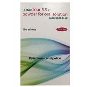 Laxaclear 5.9g Powder For Oral Solution 10 Sachets