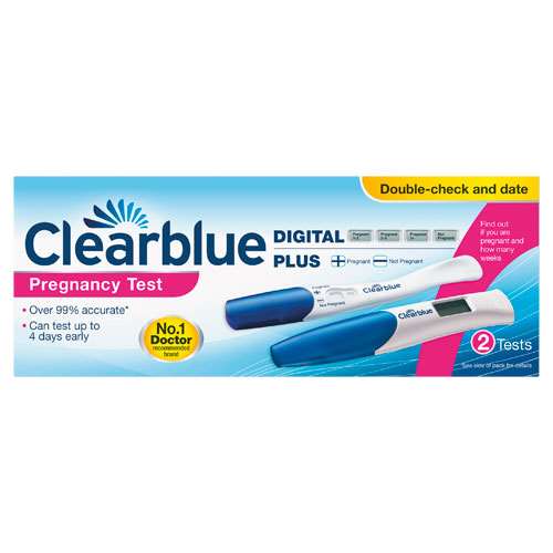 Clearblue Digital Plus Pregnancy Test (2 tests)