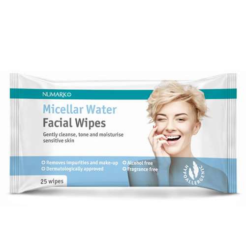 Numark/Cherish Micellar Water Facial Cleansing Wipes 25