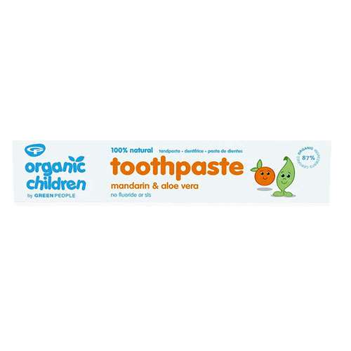 Organic Children Mandarin and Aloe Vera Toothpaste 50ml NO FLOURIDE