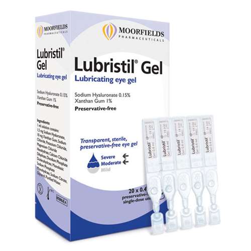 Lubristil Lubricating eye gel 20 x 0.4ml ExpressChemist.co.uk Buy Online