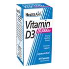HealthAid Vitamin D3 20,000iu 30 Vegicaps