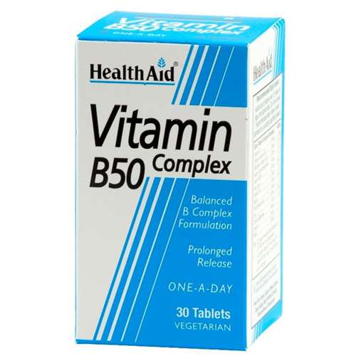 HealthAid Vitamin B50 Complex 30 Tablets