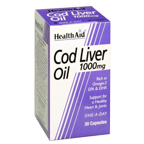 Health Aid Cod Liver Oil 1000mg 60 capsules