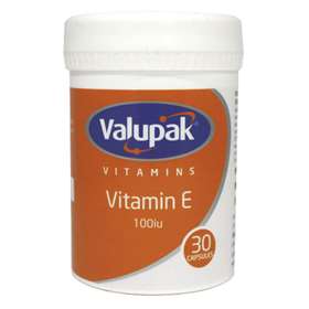 Valupak Vitamin E 100iu 30 capsules