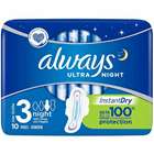 Always Ultra Night Sanitary Towels with Wings Size 5 x 8
