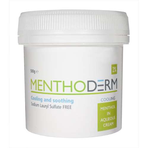Menthoderm 2% Menthol in Aqueous Cream Tub 500g
