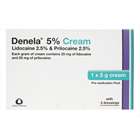 Denela 5% Cream 1x5g with Dressings