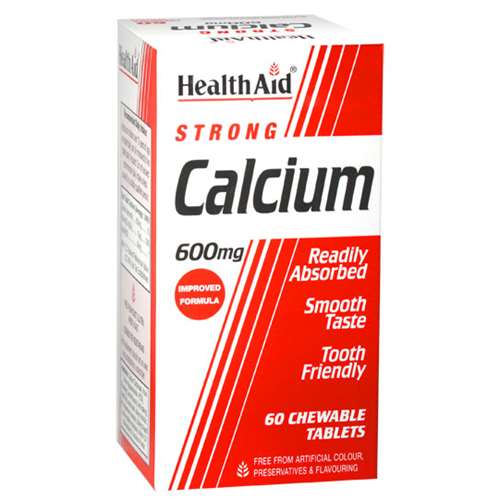 HealthAid Strong Calcium 600mg 60 Chewable Tables