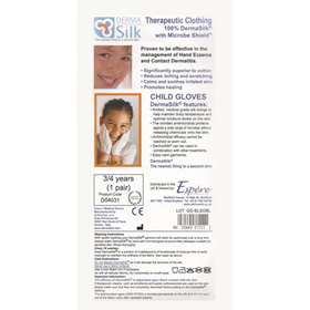 Derma Silk Therapeutic Child Gloves 3-4years