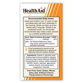 HealthAid Prolonged Release Vitamin C 1500mg 30 tablets