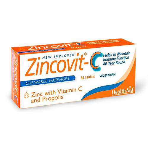 Click to view product details and reviews for Healthaid Zincovit C 60 Chewable Lozenges.