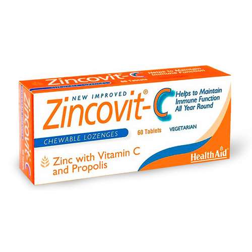 HealthAid Zincovit-C 60 Chewable Lozenges