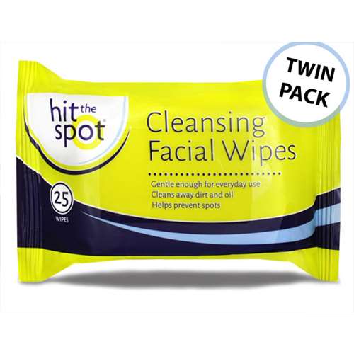 Hit the Spot Cleansing Facial Wipes Twin Pack
