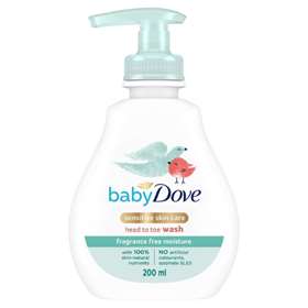 Dove Baby Sensitive Moisture Head to Toe Wash 200ml