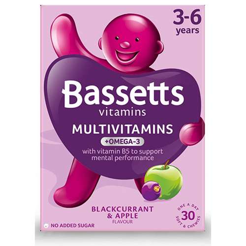 Bassetts Multivitamins + Omega-3 3-6 Years 30 Chewies