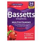 Bassetts Multivitamins Strawberry Flavour 3-6 Years Soft Chews (30)