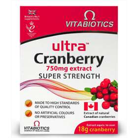 Vitabiotics Ultra Cranberry 750mg Extract Tablet 18g