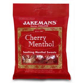 Jakeman Cherry Menthol Soothing Sweets 100g