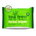 Xpel Tea Tree Facial Wipes Twin Pack