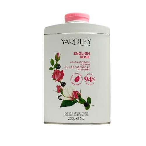 Yardley English Rose 200g Tinned Talc