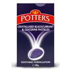 Potters Crystallised Blackcurrant & Glycerin Pastilles 45g