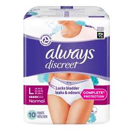 Always Discreet Incontinence Pants Normal Large 10