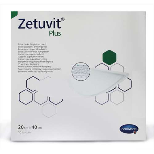Zetuvit Plus Absorbent Dressing Pads 20x40cm 10