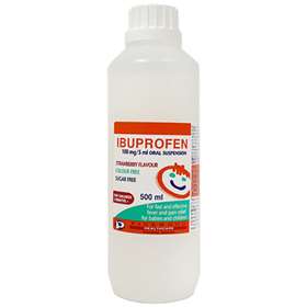 Ibuprofen 100mg/5ml Oral Suspension Strawberry 500ml