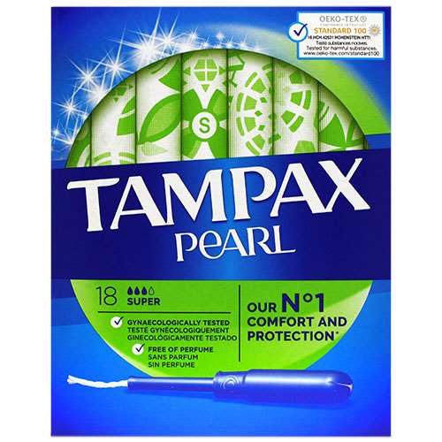 Tampax Pearl Super Tampons 18