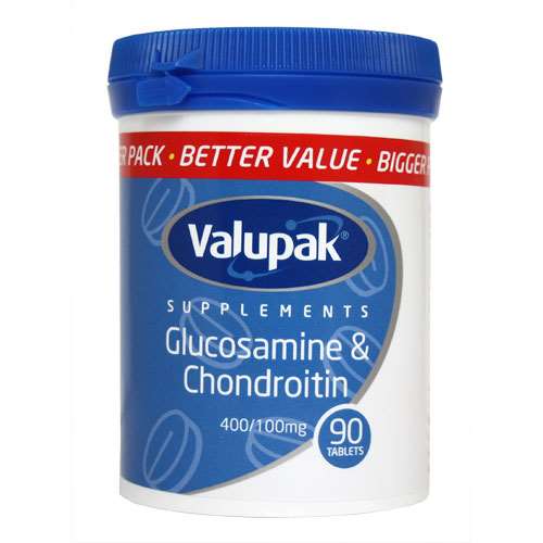 Click to view product details and reviews for Valupak Glucosamine Chondroitin 400 100mg 90 Tablets.
